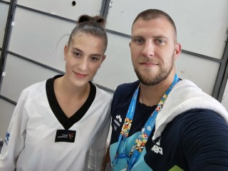 Olja Bulatović in Luka Režek pred nastopom na OFEM 2025 Olja Bulatović in Luka Režek pred nastopom na OFEM 2025
